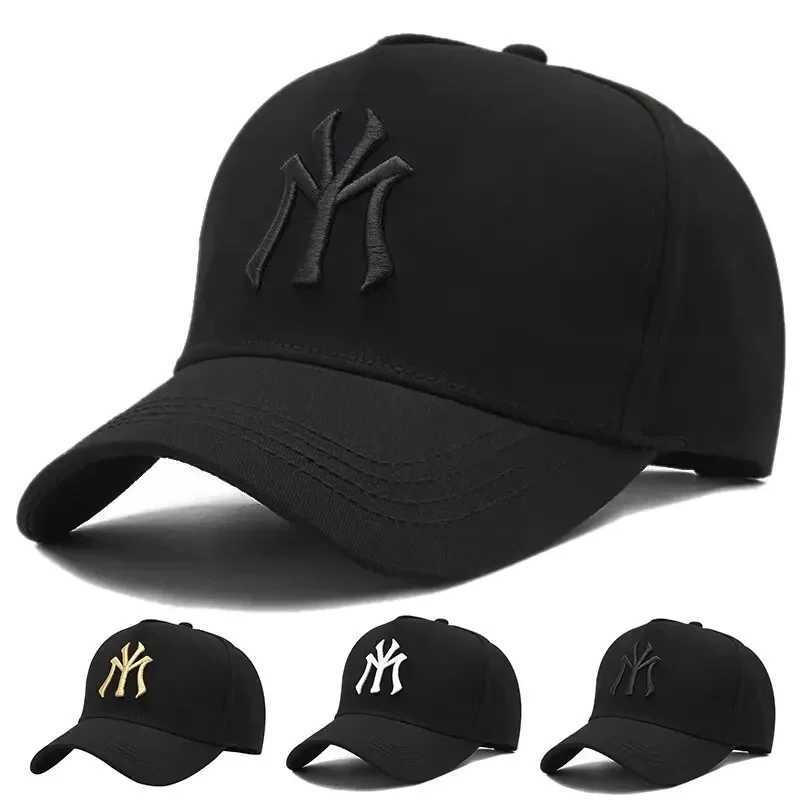Ball Caps Neutral MY Letter Embroidery Button Baseball Hat Spring and Autumn Outdoor Adjustable Casual Hat Sunscreen Hat H241225
