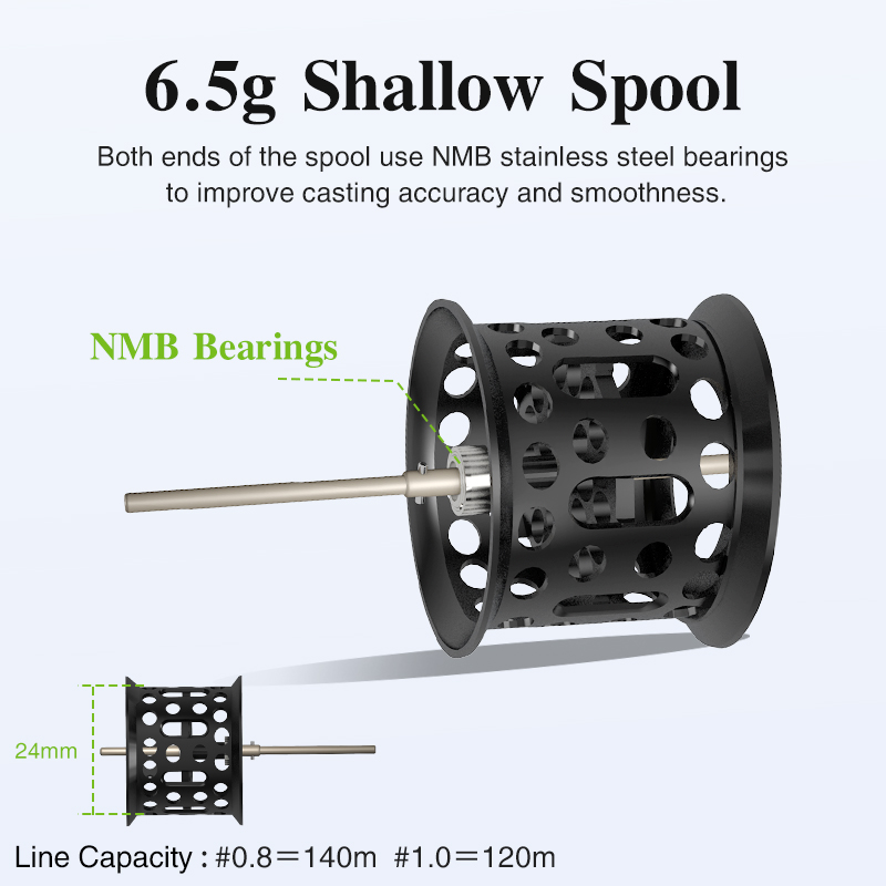 TSURINOYA ELF GENIUS 50 Bait Finesse Baitcasting 135g Ultra Magnetic Brake Fishing Reel For ing Light Game Wheel