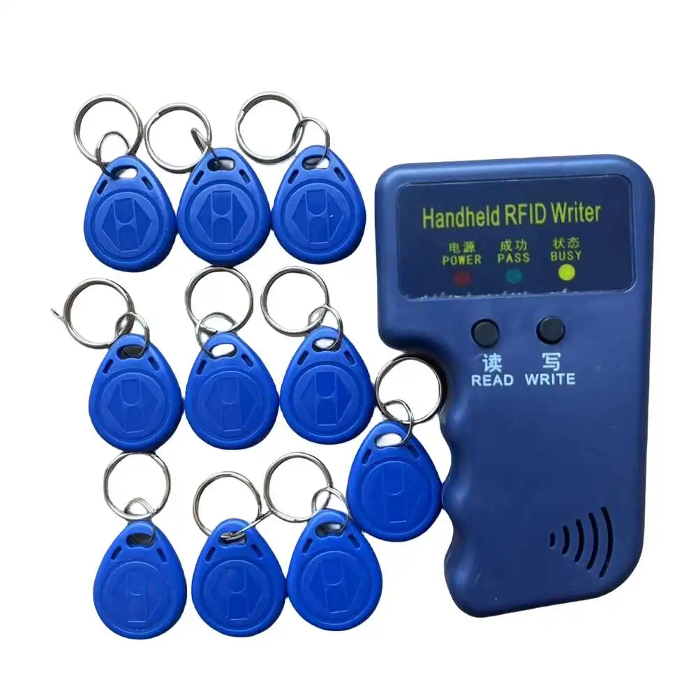 125KHz EM4305 T5577 RFID Handheld Copier Writer Duplicator Programmer Reader EM4100 TK4100 Rewritable ID Keyfob Tags