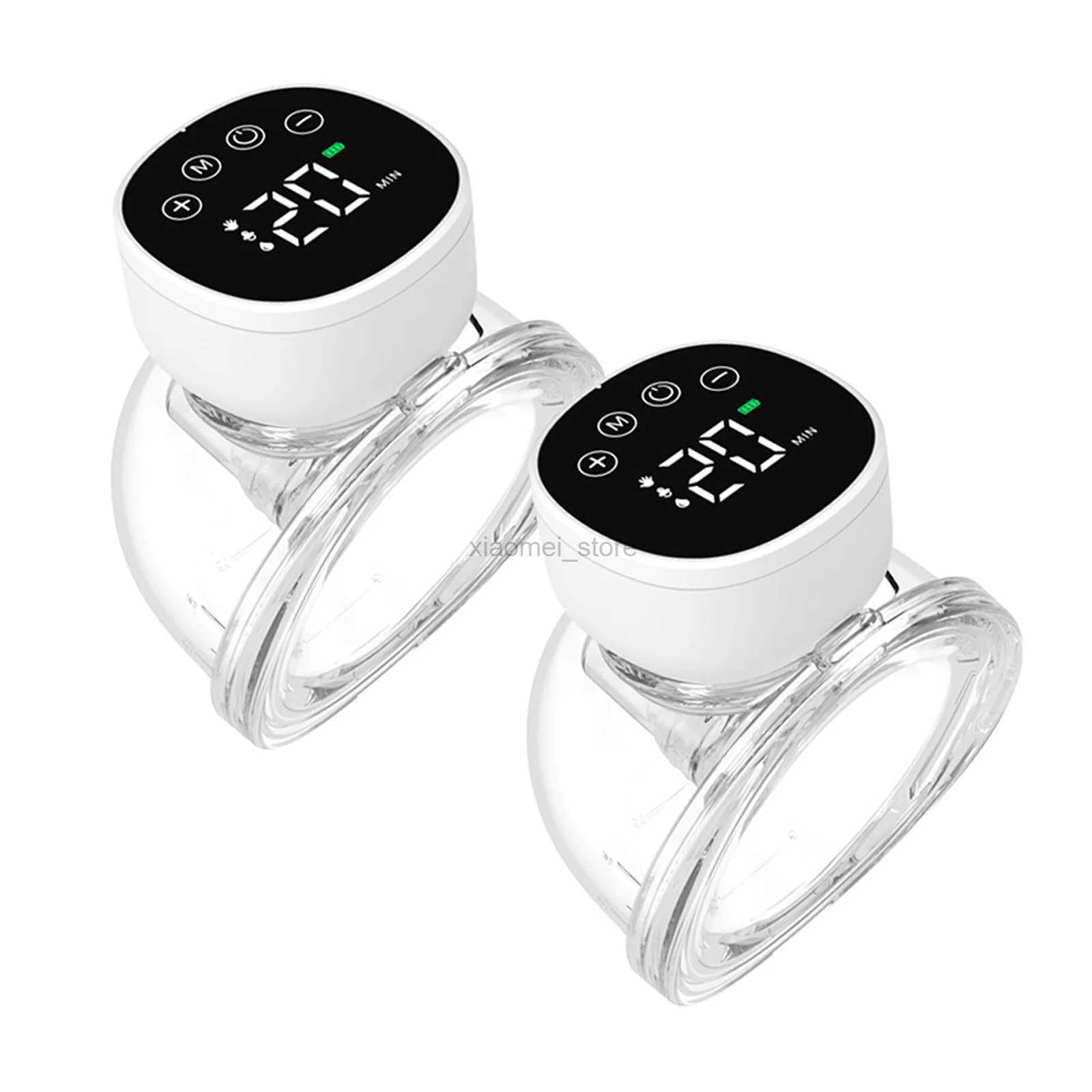 Breastpumps Breastpumps 2pcs Wearable Breast Pum Hands Free Electric Breast Pump Silent Invisible Breast Pump 3 Modes 9 Levels of Suction 180ML Capaci