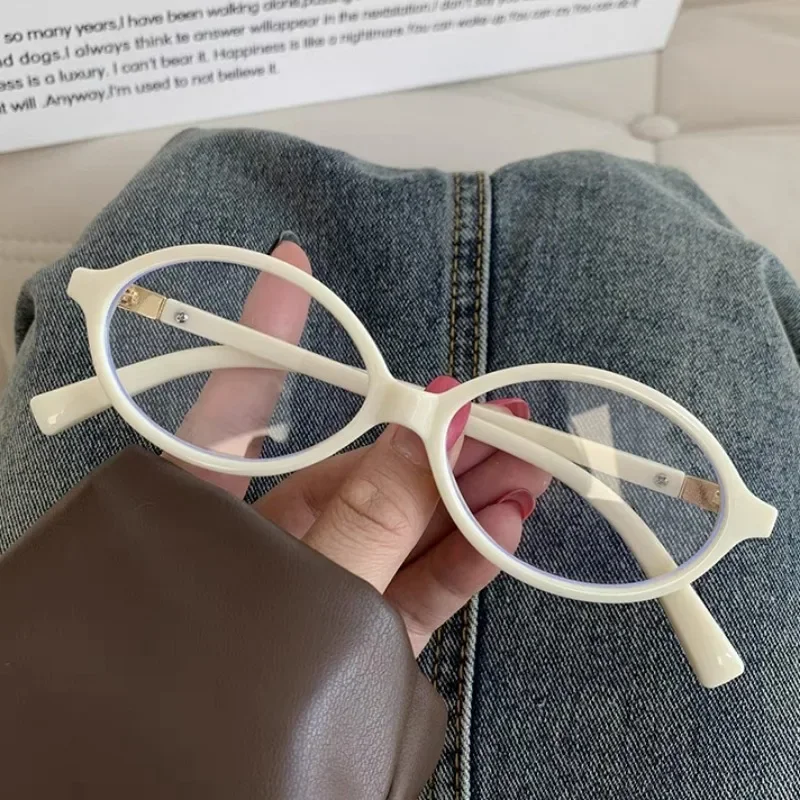 Y2K Oval Frame Glasses Women: Trendy Anti Blue Light, Computer Eyewear 4 92fbf