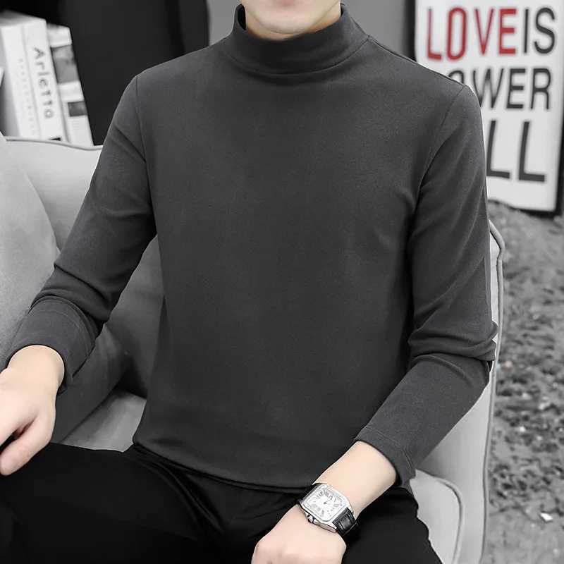 Epligg new knitted womens sweater simple mens sweater basic turtle neck knitted sweater sweet underwear fashionable mens clothing W2411111