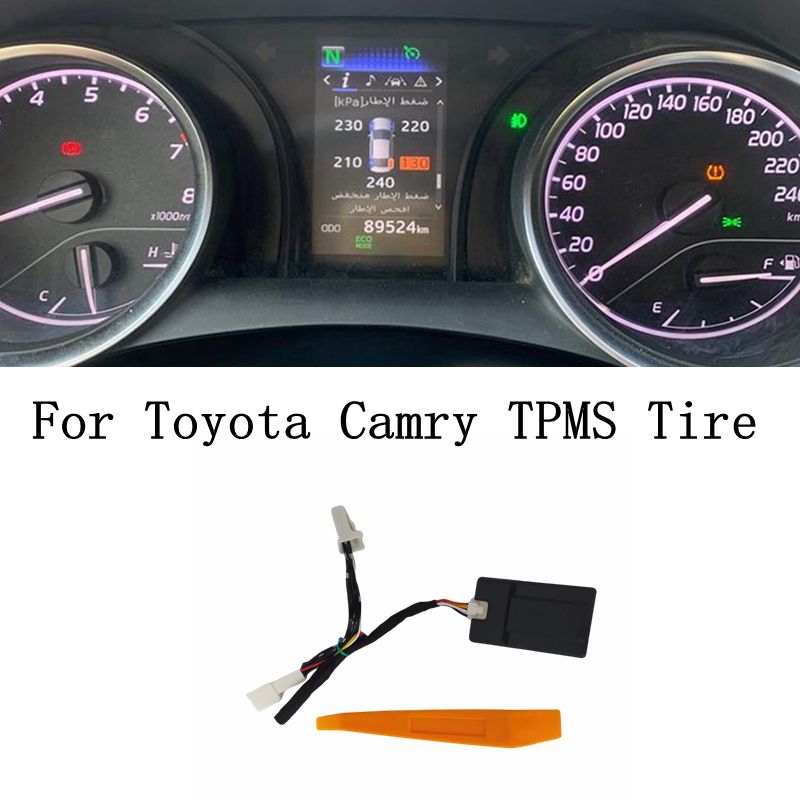 TPMS Tire Digital LCD Display Auto Security Alarm Tyre Pressure Monitor For Toyota Camry 2018 2019 2020 2021 2022 2023 4b172
