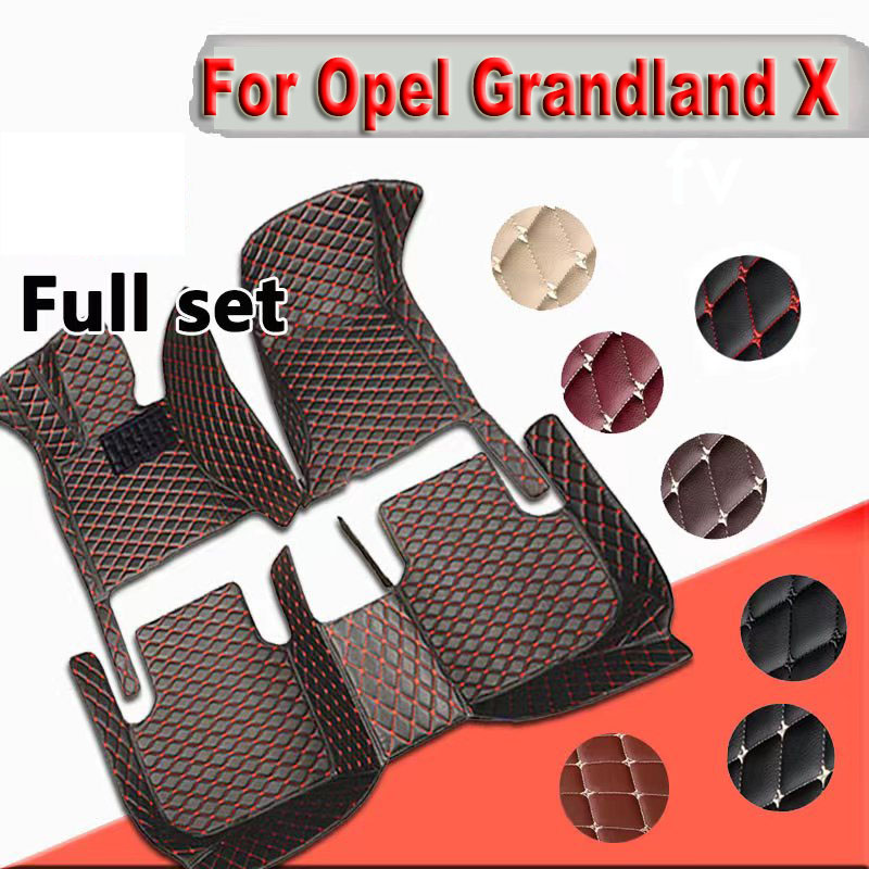 Mat For Opel Grandland X 2017~2022 Carpet Anti-dirty Pad Fully Set Tapete De Carro Mats Floor Car Accessories