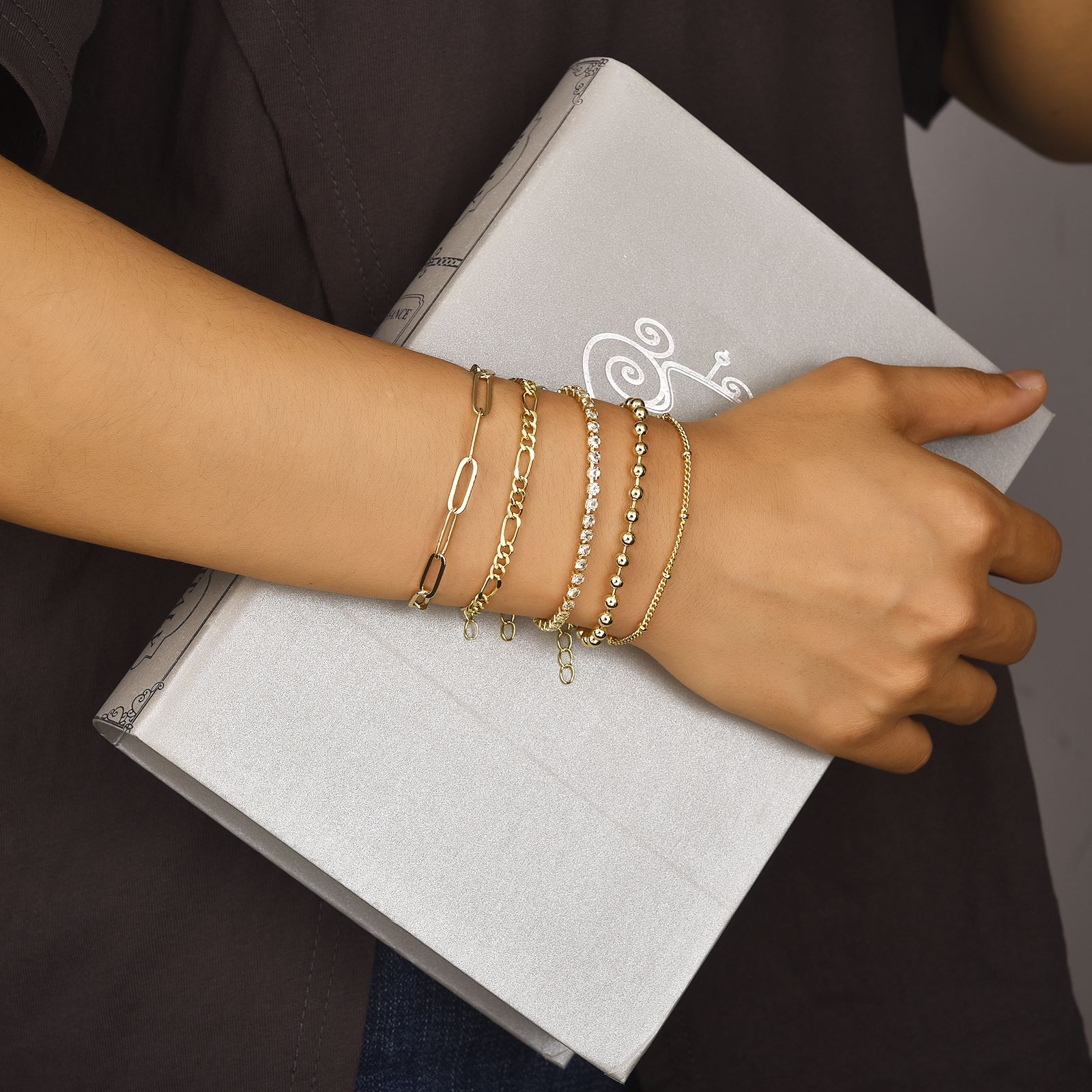 Liebe Engel 14K Doro Oro Zircona Cubico