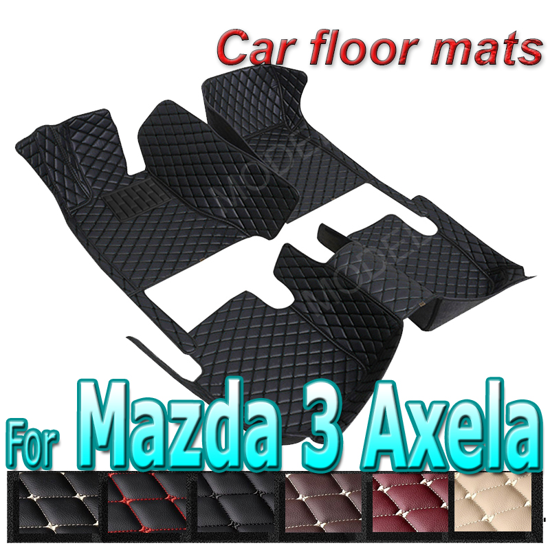 Car Floor Mats For Mazda 3 Axela Sedan 2022 2021 2020 Carpets Parts Protector Auto Interior Accessories Rugs Foot Pads Covers