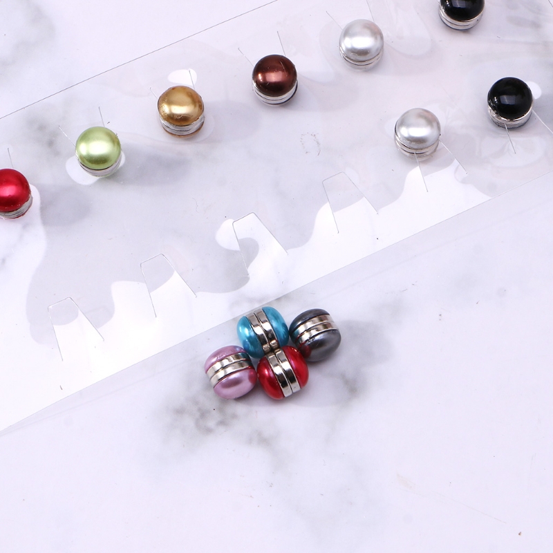 Strong Metal Plating Magnetic Hijab Clip Safe Hijab Brooch Luxury Accessory No Hole Pins Brooch Magnet for Muslim Scarf