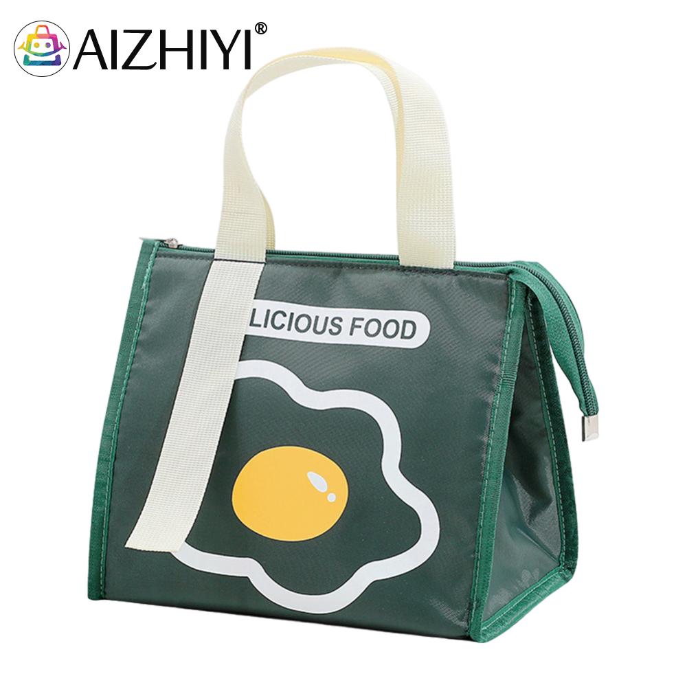 2025 new Portable Picnic Insulated Bag Aluminum Film Triangle Kids Food Storage Handbags Large Capacity Waterproof for Outdoor Barbecues zhanyishengli