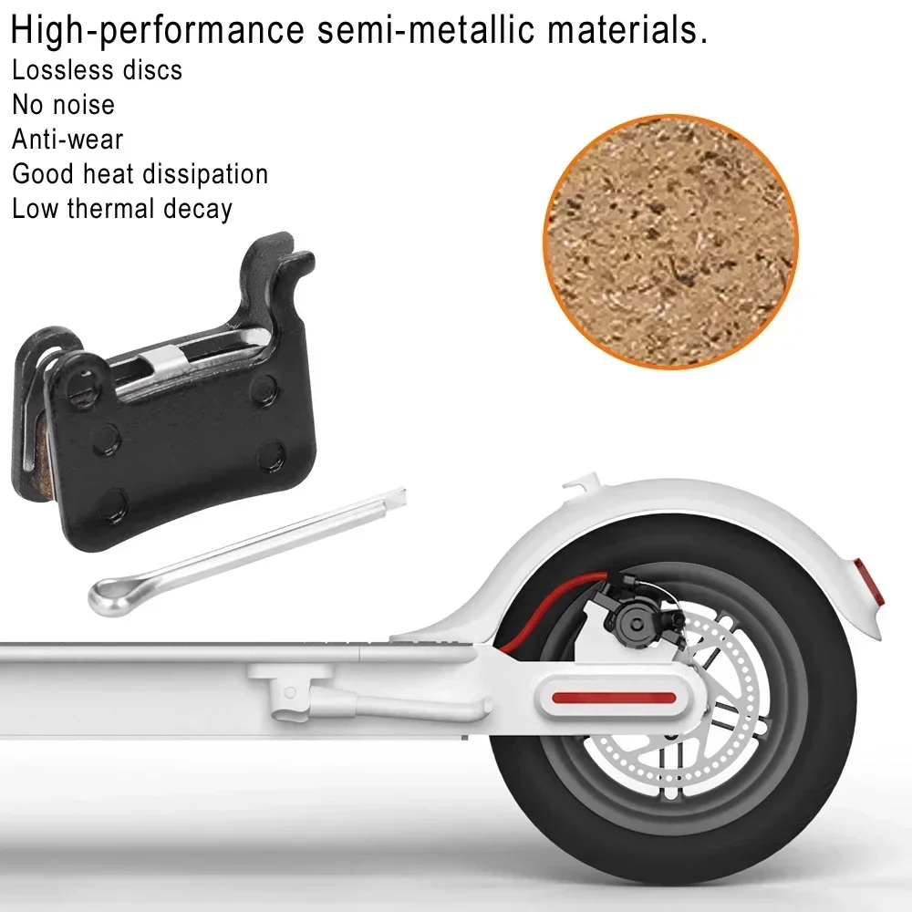 Brake Pads for Inokim OX Electric OXO SUPER HERO ECO Plus Resin Semi-Metallic MTB Disc Brakes Pad Scooter Accessories