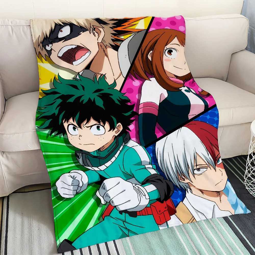 Luxury Blankets Throws My Hero Academia Fluffy Plaid Funny Blanket Bed Blanket 150cm X 200cm Blankets Sofa Decoration CobijaXJ241111