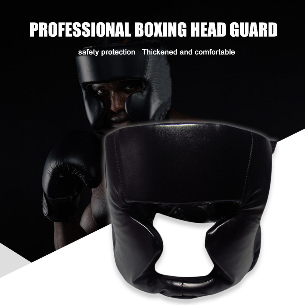 Kick Boxing Helmet for Men Women PU Sponge Karate Muay Thai Training Headgear