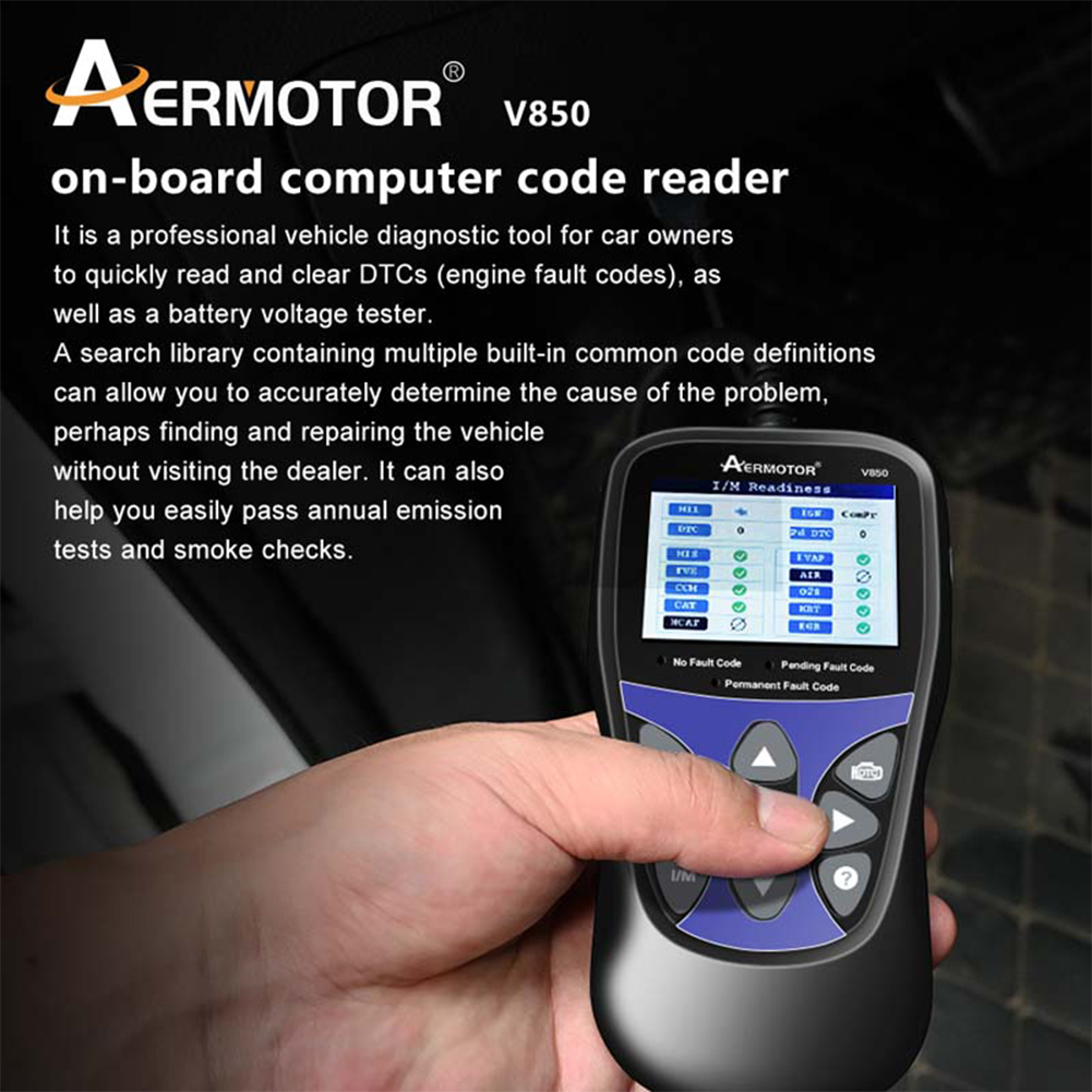 Car Engine Fault Code Reader Universal Car Scan Diagnostic Tool Check Engine Code Reader for All OBD II Protocol Cars Since 1996 f888d