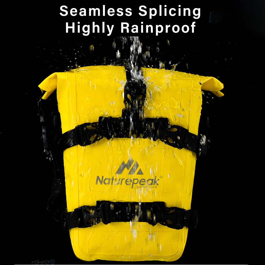 Crash Bar Motorcycle IPX-7 Waterproof Motor Bumper Dry 8L Large Capacity Outdoor Tank Bag Tool Pack Side Saddle