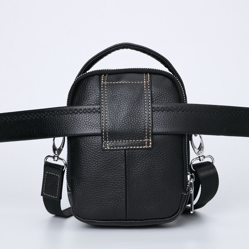 High Quality Men's Leather Shoulder Bag Real Cowskin Mini Crossbody s Of Male Small Messenger Phone Pouch Man c91f8