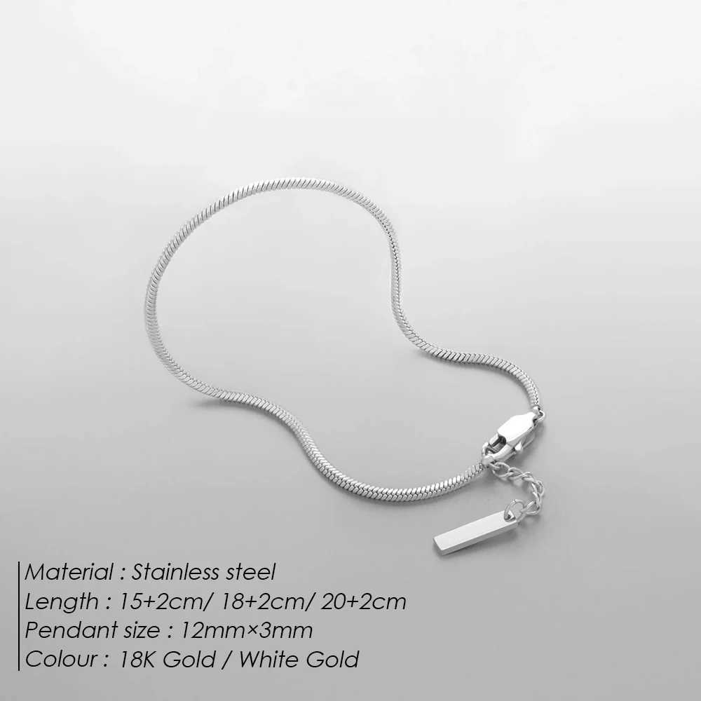 EManco 1.5MM Square Chain Bracelet Mens Titanium Steel Bracelet Simple New Jewelry Wholesale Direct Marketing W241111