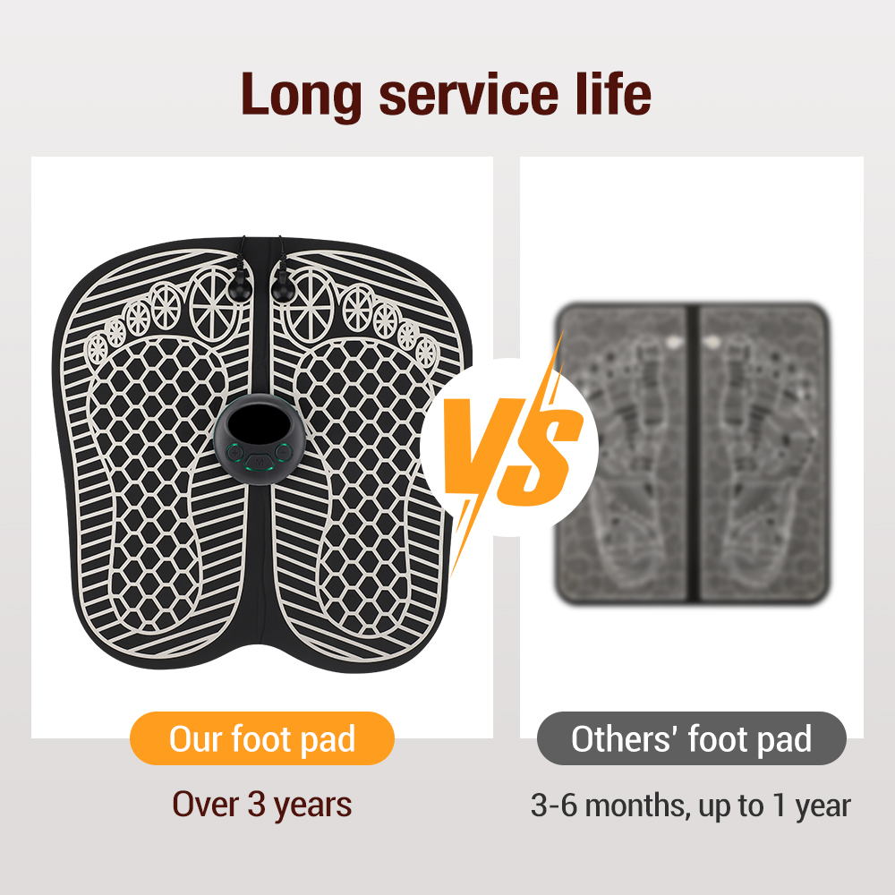 EMS Foot Massager Mat Muscle Stimulator Electric TENS Heating Feet Massager Pad Foldable Massage Mat Terapia Fisica Salud ffa4e