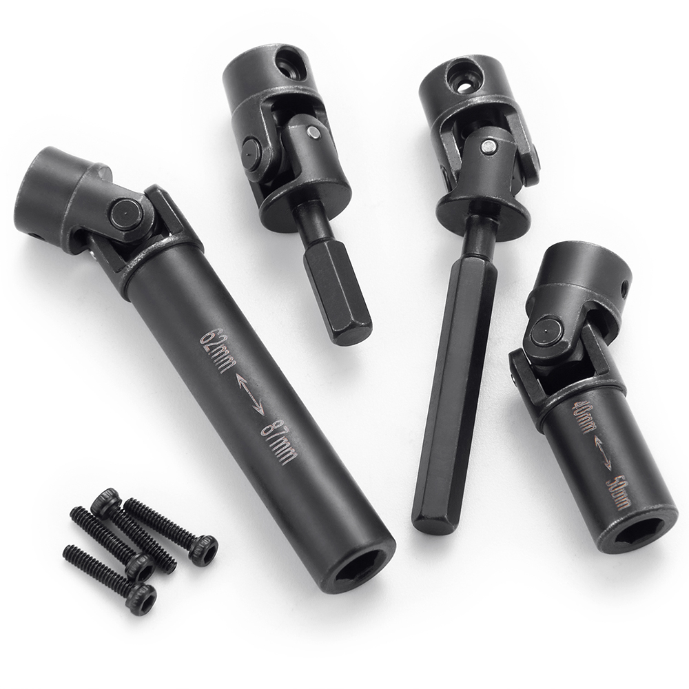 AXSPEED Steel CVD Drive Shafts Chassis Center Driveshaft for 1/18 RC Crawler Car TRX4M K10 High Trail Upgrade Parts