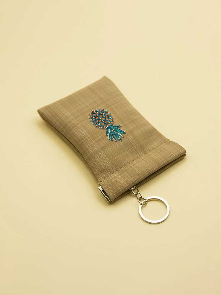 Key Wallets - PU Case Durable & Multi-Use Modernism Luminous Sphere Decor dfeda