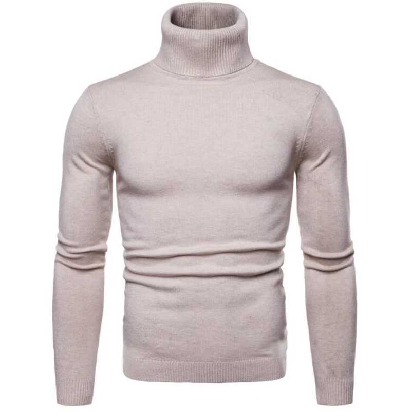 New mens fully matched turtle neck sweater Korean version ultra-thin solid color lightweight board mens casual zipper sweater W2411111