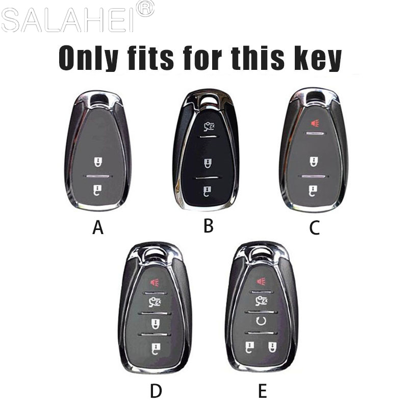 Metal Car Key Case Cover for Chevrolet Onix Equino Orlando Cruze Spark Sonic Camaro Volt Bolt Trax Malibu Blazer Traverse Seeker b385d