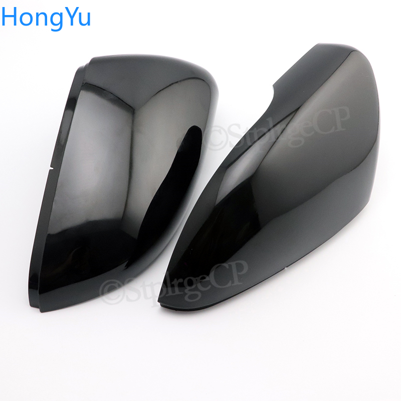 2PCS Side Car Mirror Covers Caps for VW Golf 6 GTI 6 Golf 6 R 6 R20 Touran Pair Wing RearView Mirror Case Cover Trim Cap Black 7fa48
