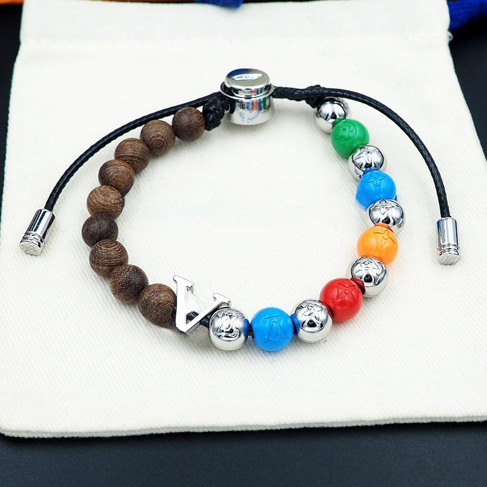 latest design Beaded quenched-bead Strands bracelet spring clasp bracelet is the top titanium rigid bracele