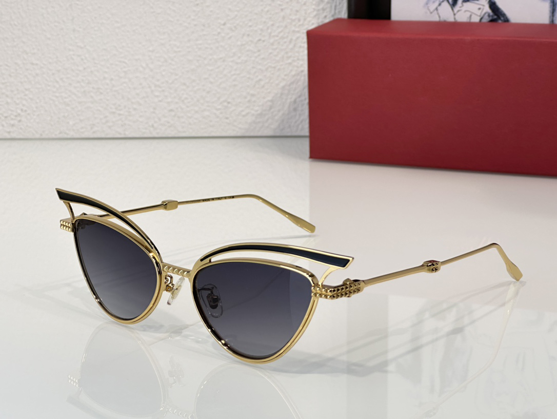 Sunglasses For Women and Men Popular 118 Summer Designer Fashion CR-39 Cateye Styles Anti-Ultraviolet Retro Plate Triangle Metal Full Frame Eyeglasses Random Box