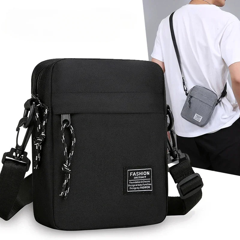 Mens Small Bag Shoulder Bags Trendy Diagonal Backpack Chest Light Boy Mini Casual Mobile Phone Waist Pack 241111