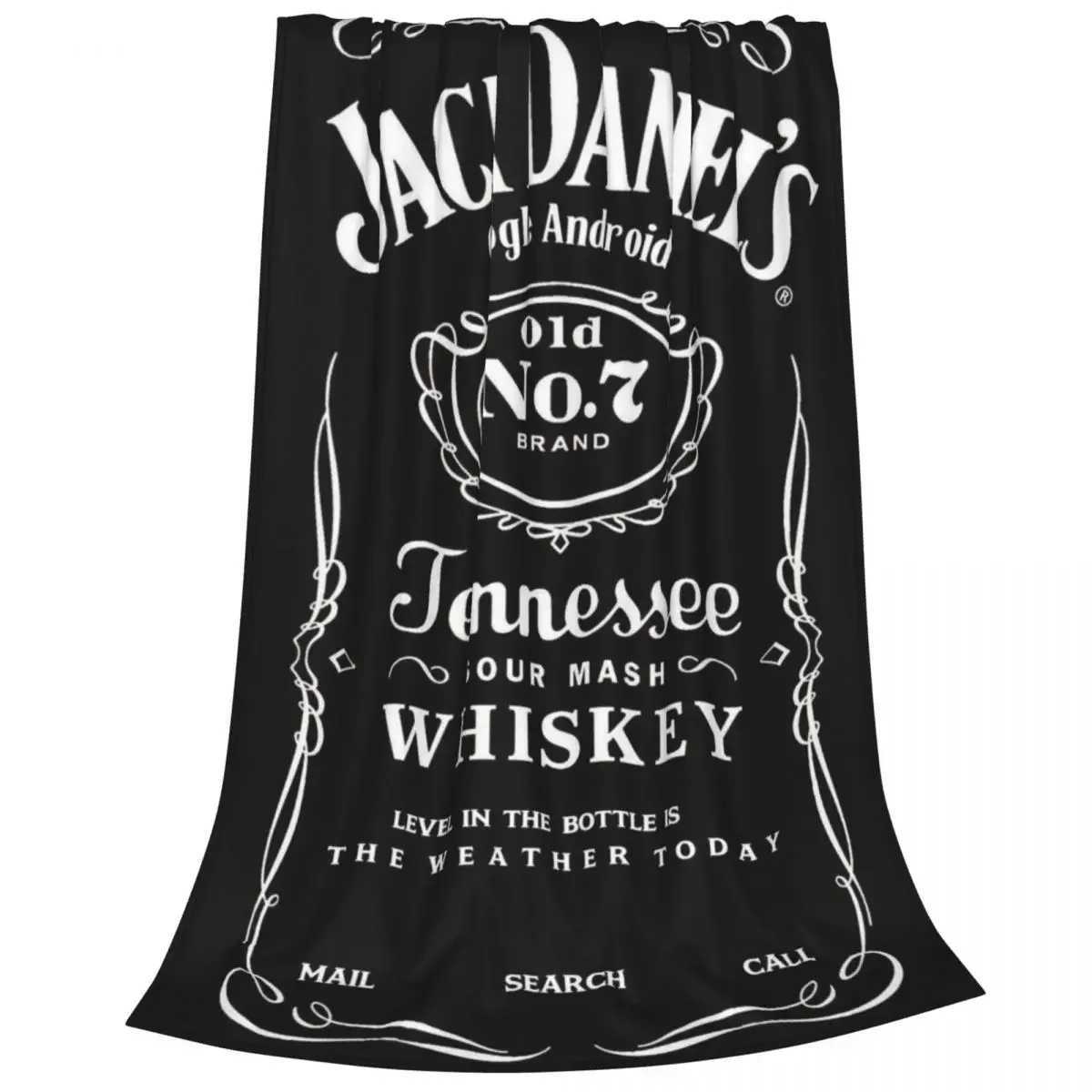 Jackdaniels American Whisky Blanket Flannel Autumn/Winter Multi-function Super Soft Throw Blanket for Sofa Car BedspreadsXJ241111