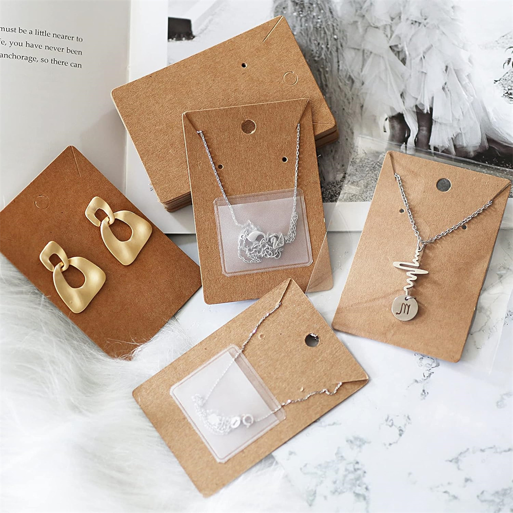 10/50pcs Necklace Chain Adhesive Pouch For Display Cards Pocket Bag Jewelry Small Businesses Selling Packaging Supplies Material 1bbd5 5 49dfe