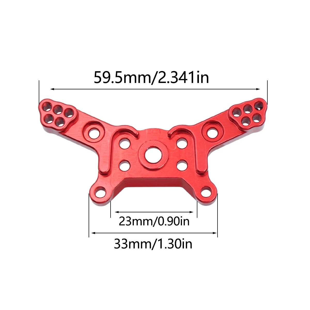 2Pcs 1/14 Mjx Hyper Go 14209 14210 Aluminum Front Rear Tower Shock Bracket Mount Remote Control Car Upgrade Parts