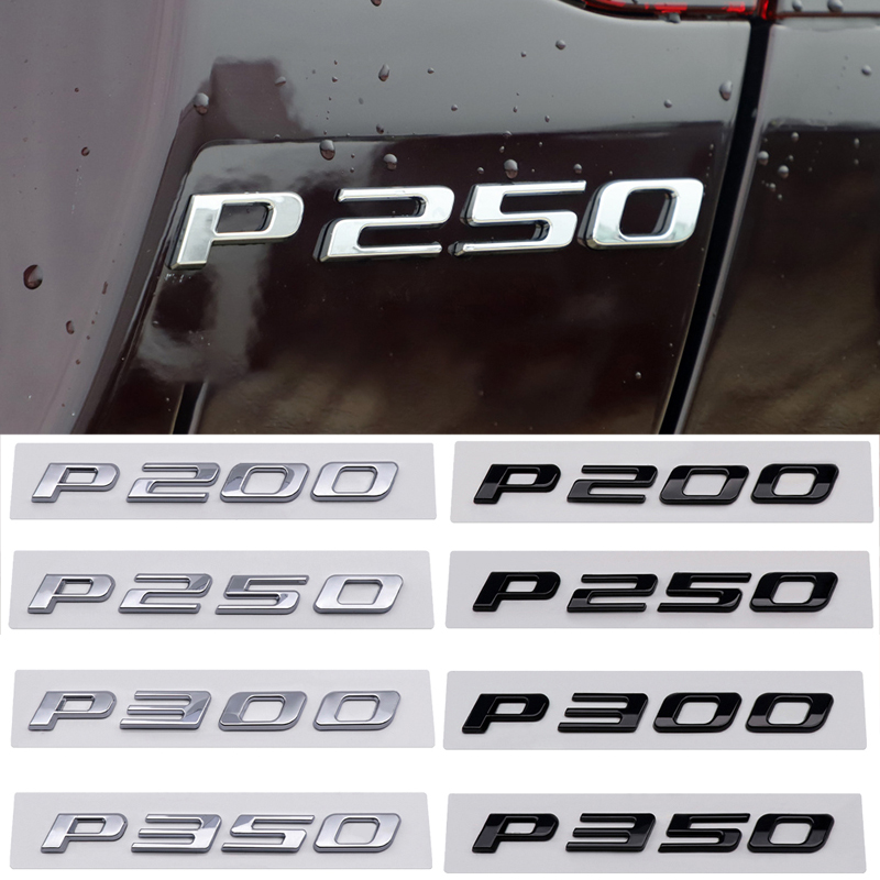 14.7x1.7cm ABS Car Trunk Emblem Sticker for Jaguar P200 P250 P300 P350 XE SType FPACE FType Letter Badge Decals Decoration