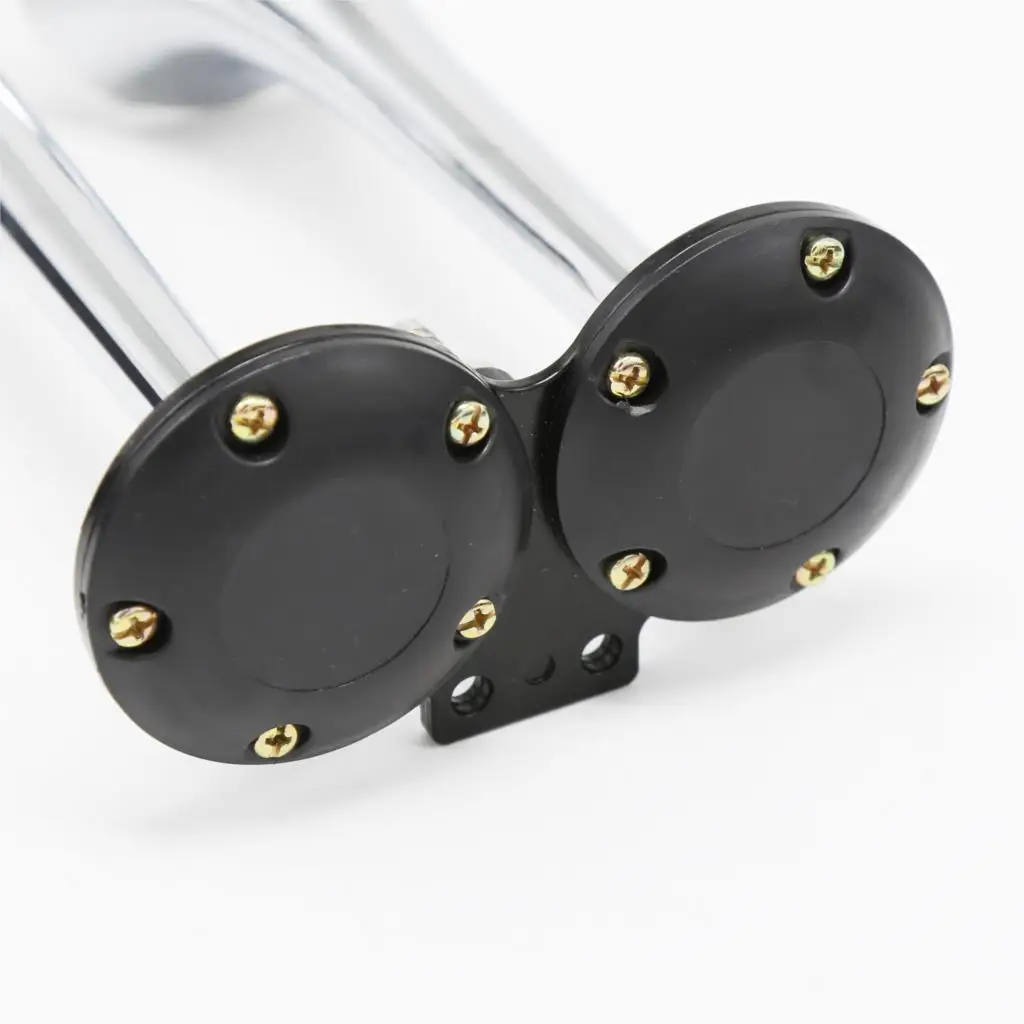 Universal 12V 24V Truck SUV Car Air Horn 150DB Double Tube Speaker Electric Solenoid Valve Air Horn for Boat Train Motorcycle