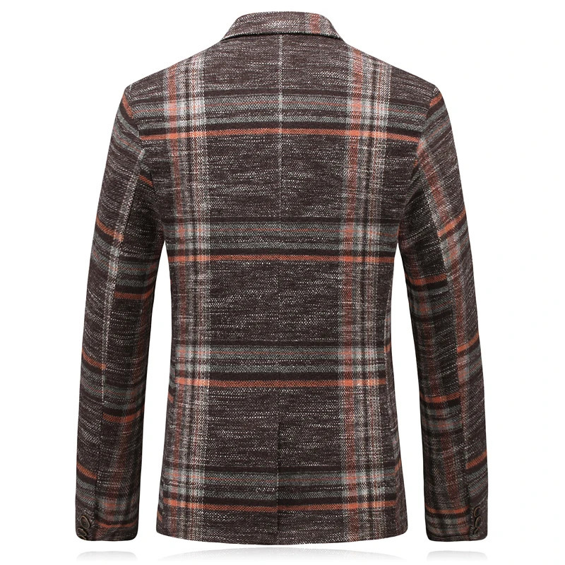 Male Winter High End Business British Style Slim Fit Thick Blazers Mens Fashion Quality Suit Jacket Coat 240412