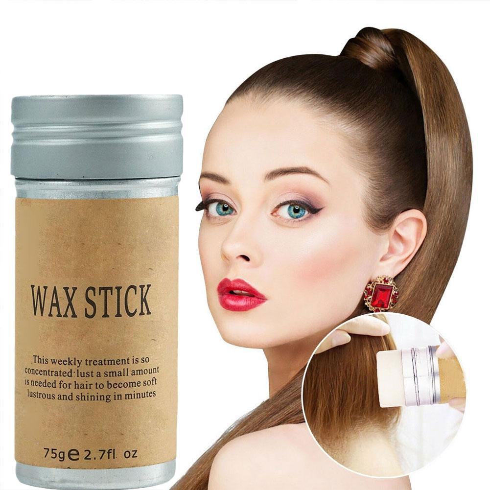 5PCS Broken Hair Artifact Hair Wax Stick Gel Cream Styling Hair Frizz Fixed Fluffy Children Men And Women Styling Wax 75G