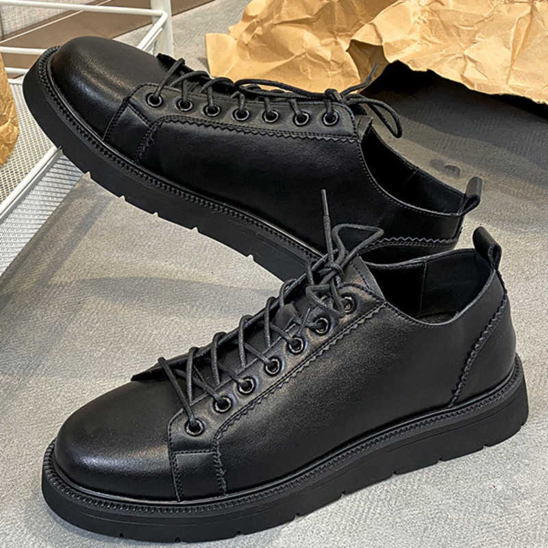 Men Dress Shoes Mens Shoes New Fashion Shoes Casual Shoes Leather Shoes Mens Korean Spring Martin Boots 241009