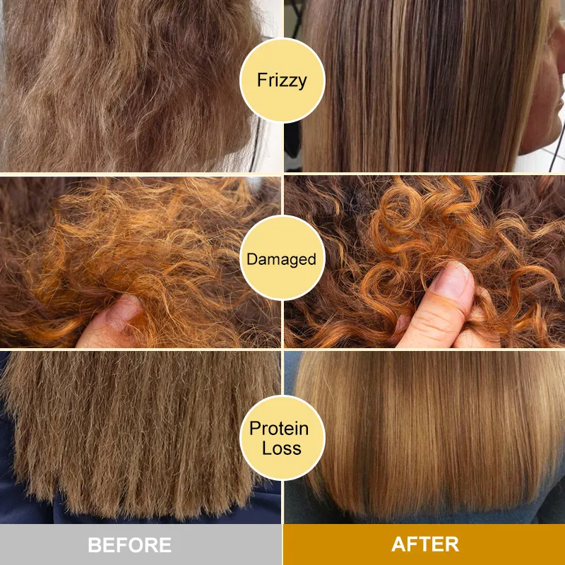 5 Seconds Fast Repairing Damaged Frizzy Hairs Magical Keratin Hair Mask Soft Smooth Shiny For Permanent Straightening Hair Care