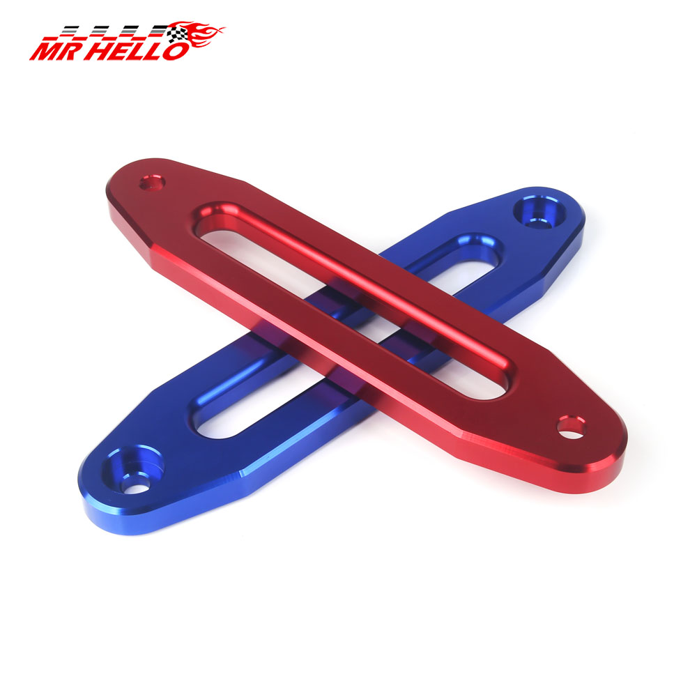 Winch Rope Guide Hawse Parts Repairing Aluminum ATV UTV Off-road Accessory Fittings Part Black Red Mouth Protector