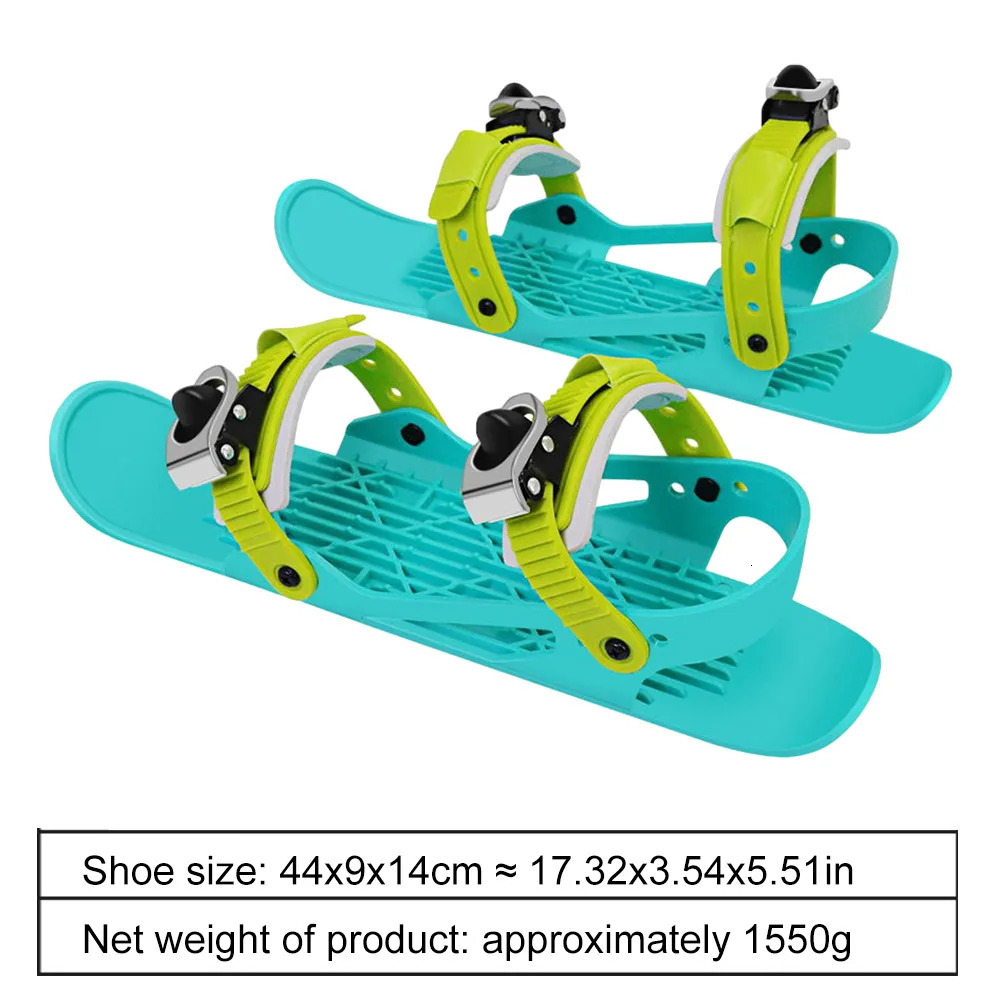 Skis Boots Skiboards Mini Short Ski Skates Snowskates Winter Outdoor Sports Shoes with Storage Bag for AdultsChildren 241112