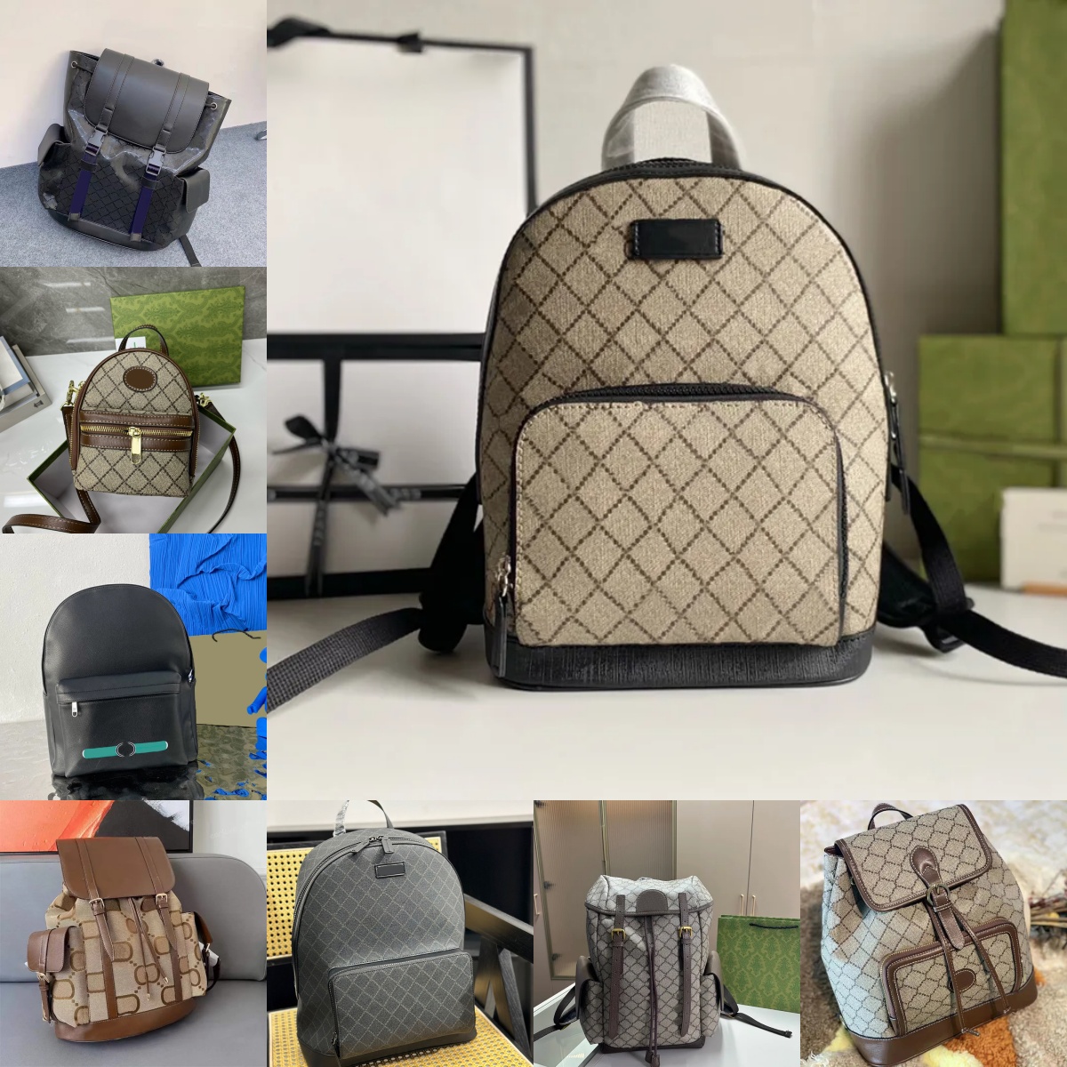 Designer Backpacks Mens Rusksack Luxury Back Pack Zipper Backpack Womens Flap Schoolbag Ladies Rendered Totes Handbag Fashion Palm Knapsack BQD2411122