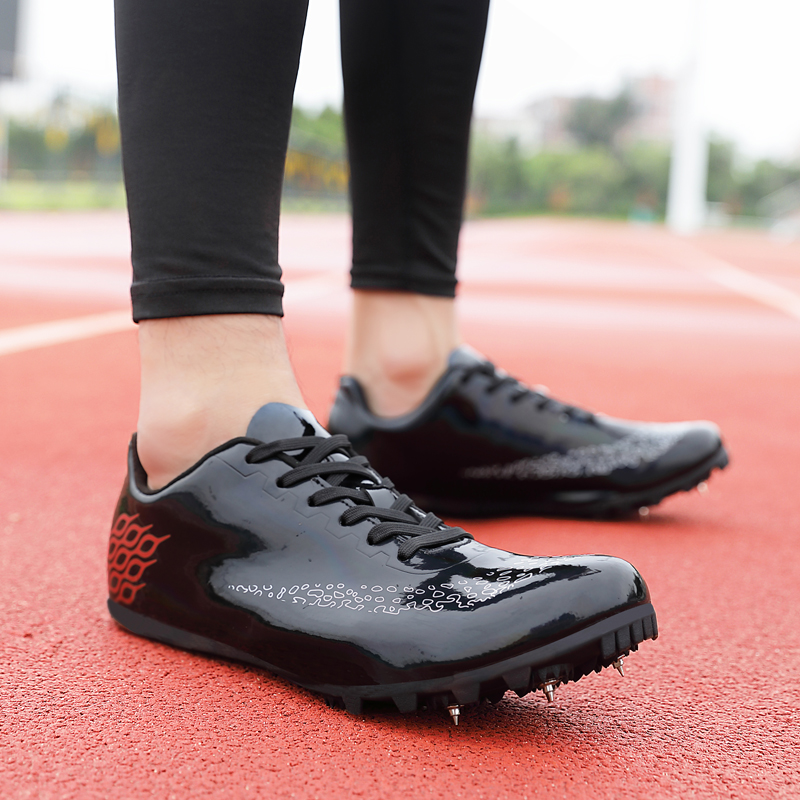 Track Spike Running Sprint Shoes Track and Field Sport Shoes Mesh Lightweight Professional Athletic Sneakers