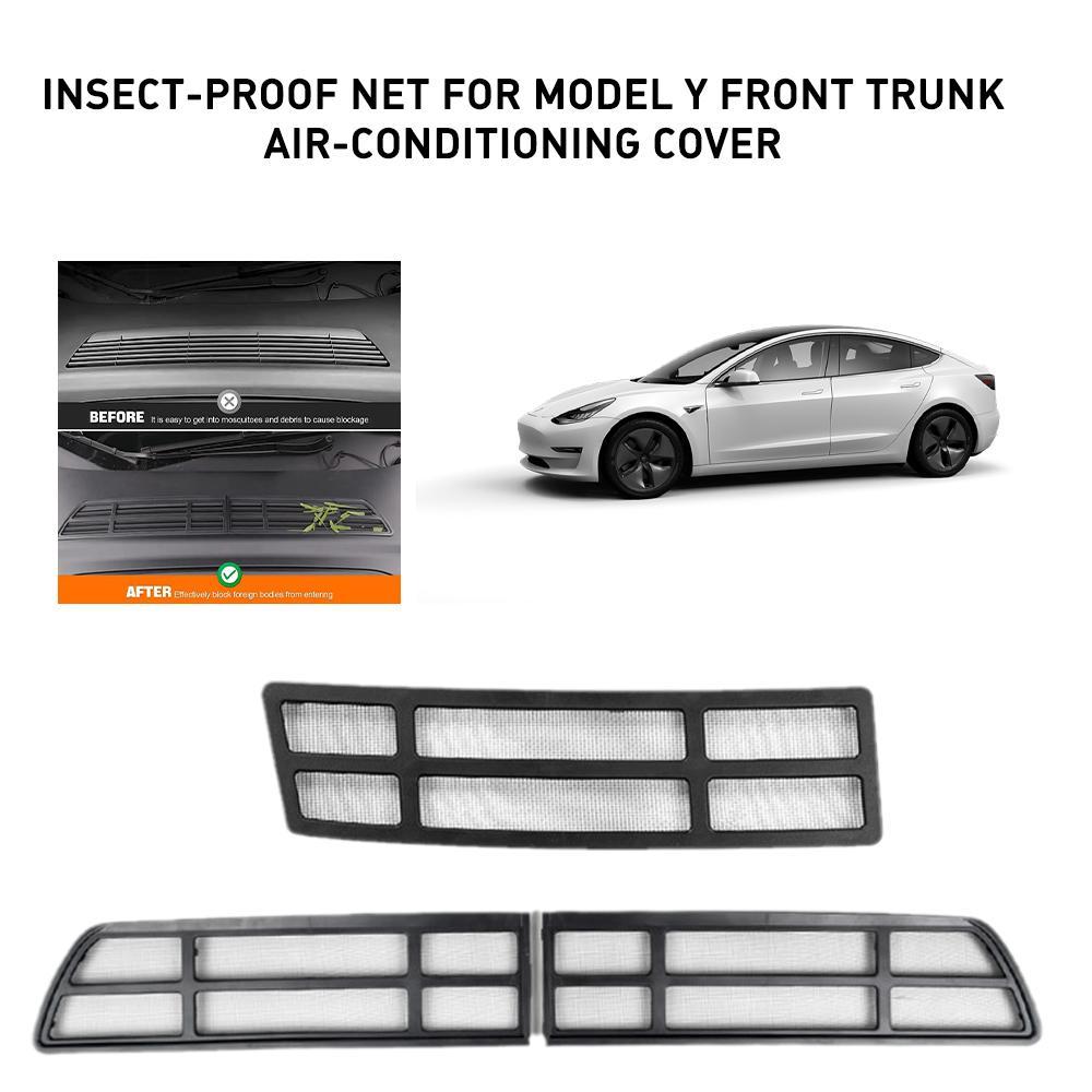 Insect-proof Net For Tesla Model Y Front Trunk Air-conditioning Cover Intake Grille Clean Air Inlet Protective Accessories 2023