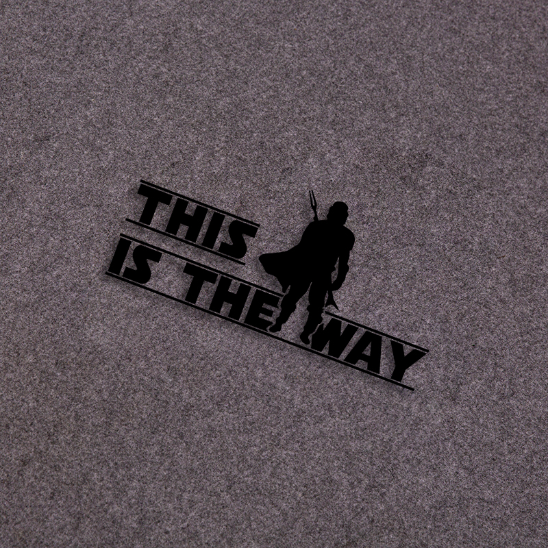This is the way Stickers Vinyl Waterproof Rear Windshield Car Personality Auto Body Styling Decor Window Sticker
