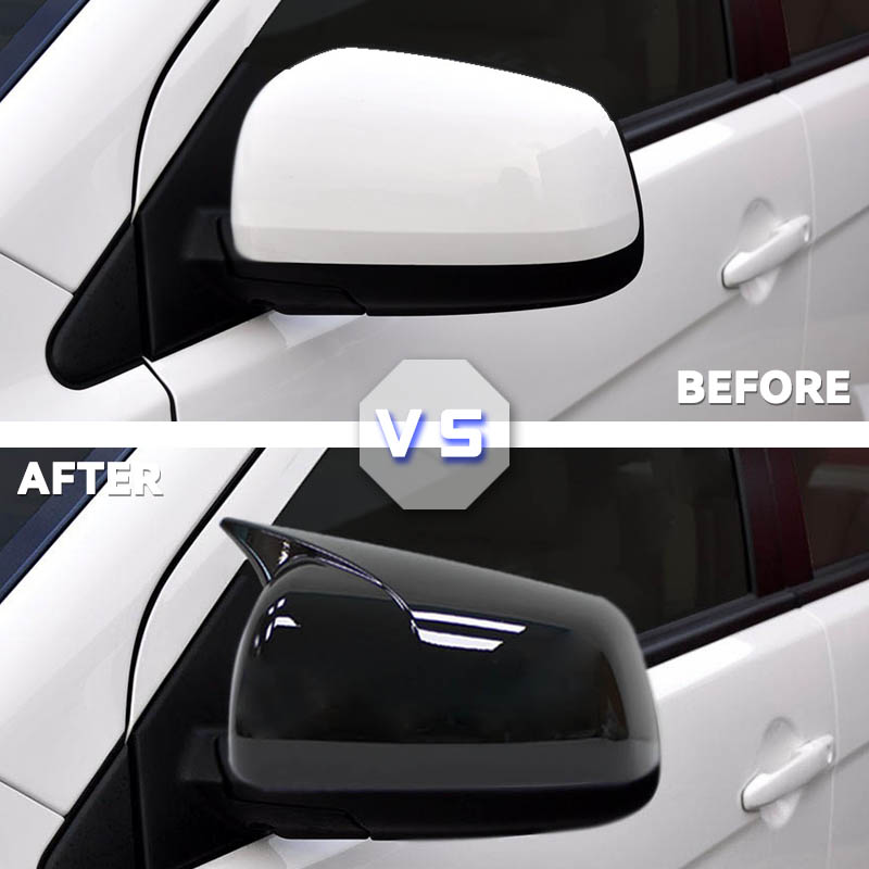 For Mitsubishi Lancer X 10 EX EVO 2008-2016 Side Door Rearview Mirror Cover Cap Trim Shell Sticker Car Styling Accessories Part cd57d