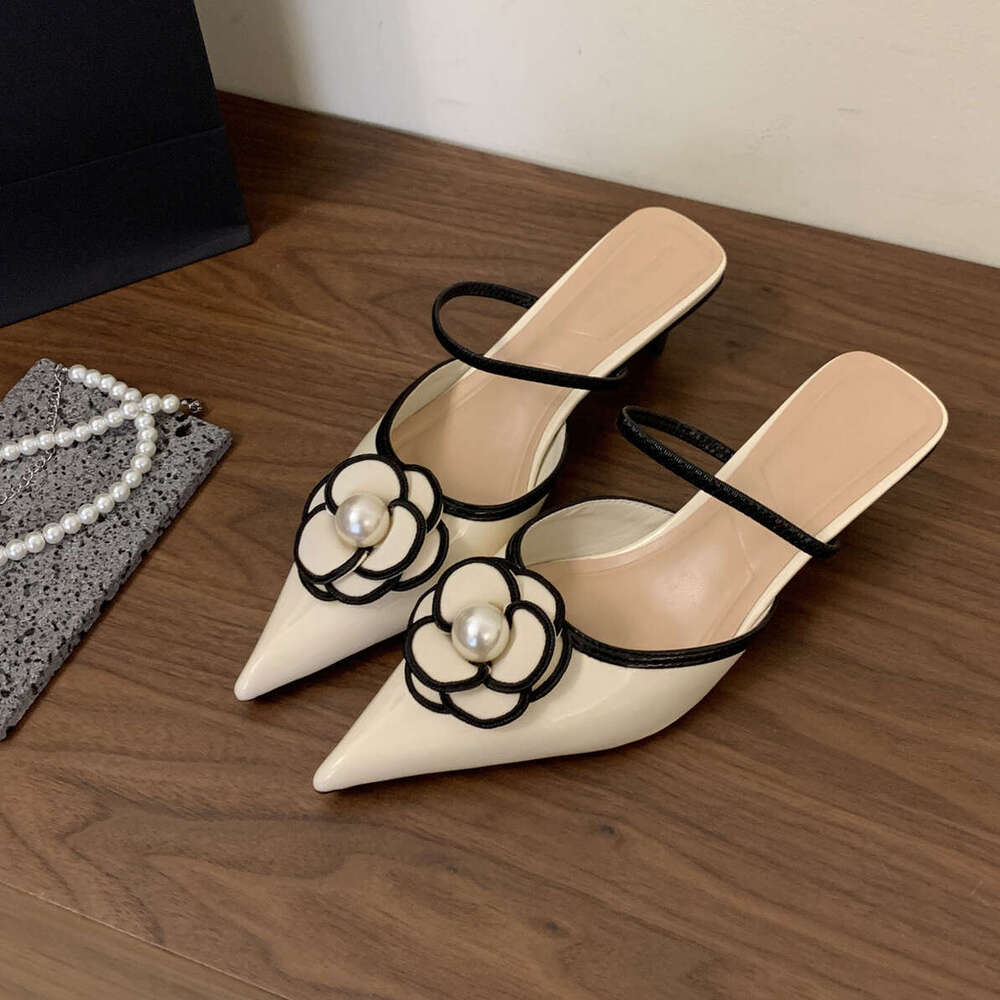 Pointed Toe High Heels Designer Sandals Female Summer Elegant Fashion Pumps Woman wer Mule Slippers Women