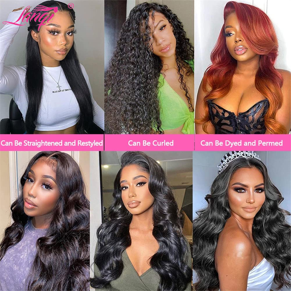 Body Wave Human Hair Bundles With Closure Brazilian Remy Hair Weave 3/4 Bundles With Frontal Natural Color Hair Extensions c4873