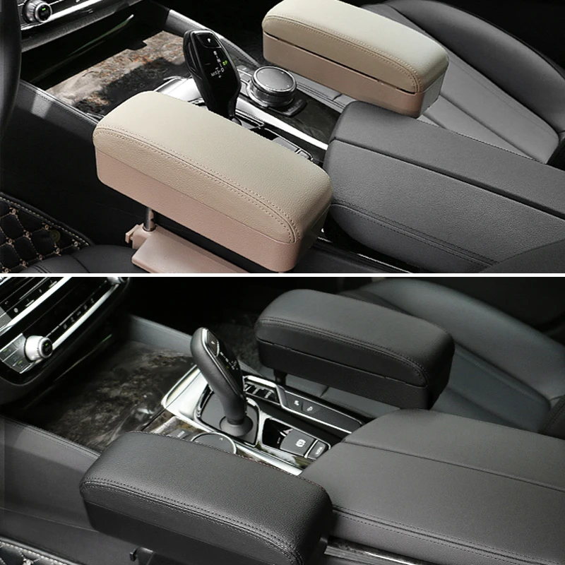 SEAMETAL Car Armrest Box Elbow Rest Pad Arm Rest Extender Universal Console Storage Organizer Adjustable Height Elbow Support