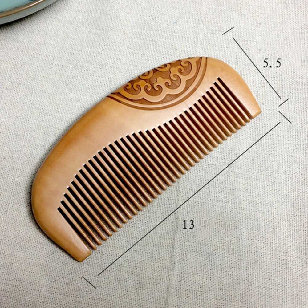 Health care salon styling and hairdressing tools hair brush peach wood comb new static natural massage hair comb Pro W241112