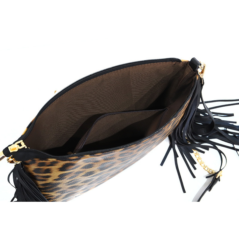 PU Leather Crossbody Bags Women Luxury Zebra Print Patchwork Shoulder Handbags Designer Tassels Wristlet Clutch Wallet Dom