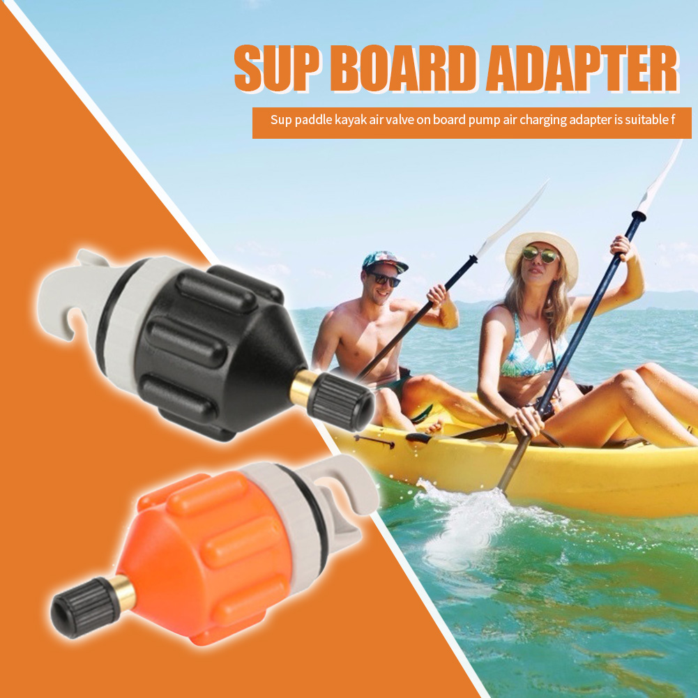 2x Rowing Vae Air Boat Kayak Iatable Pump Adapter for Surfing Paddle Board smile